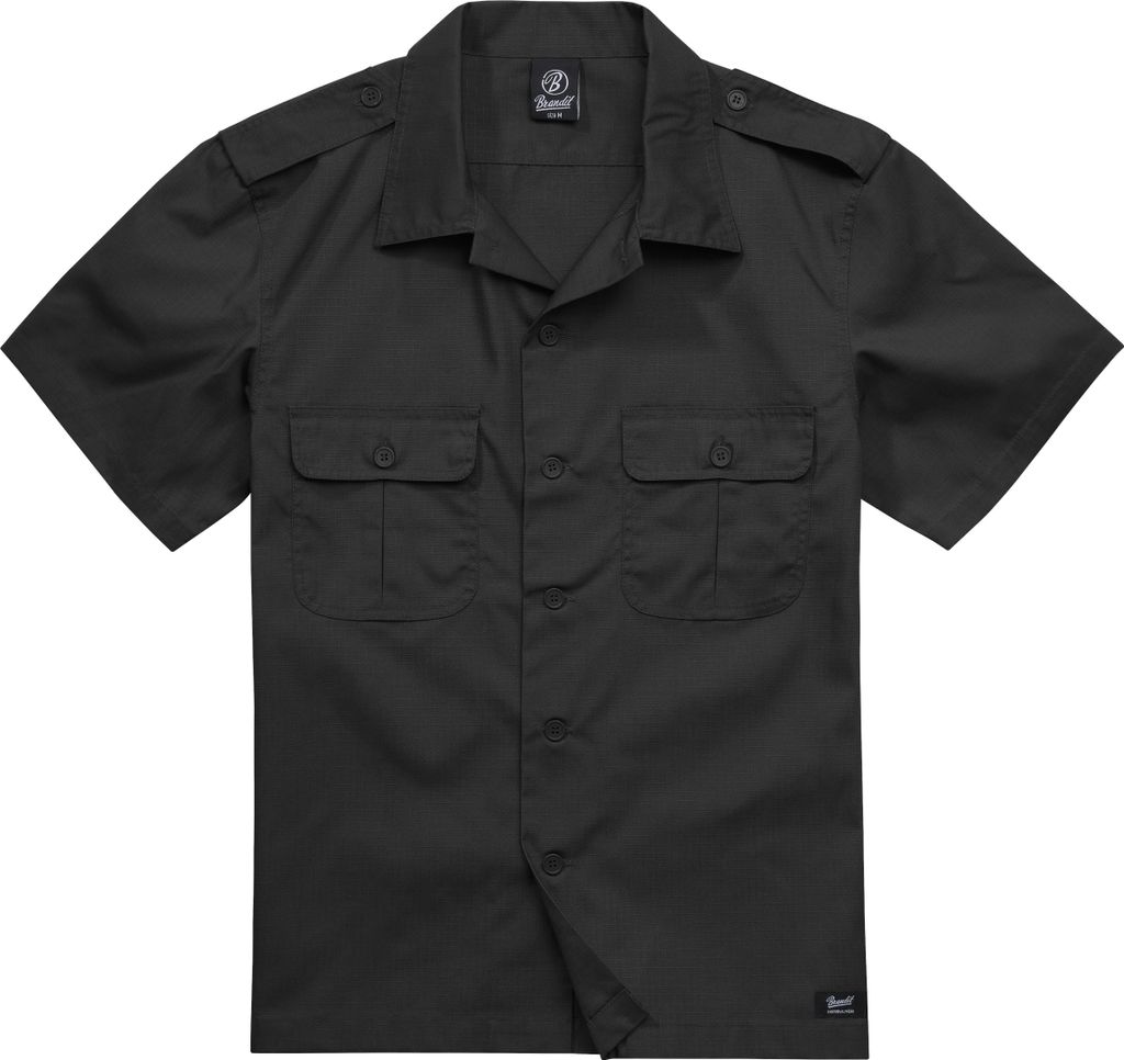 Brandit US Ripstop Camicia a maniche corte nera, 3XL Immagine del prodotto 