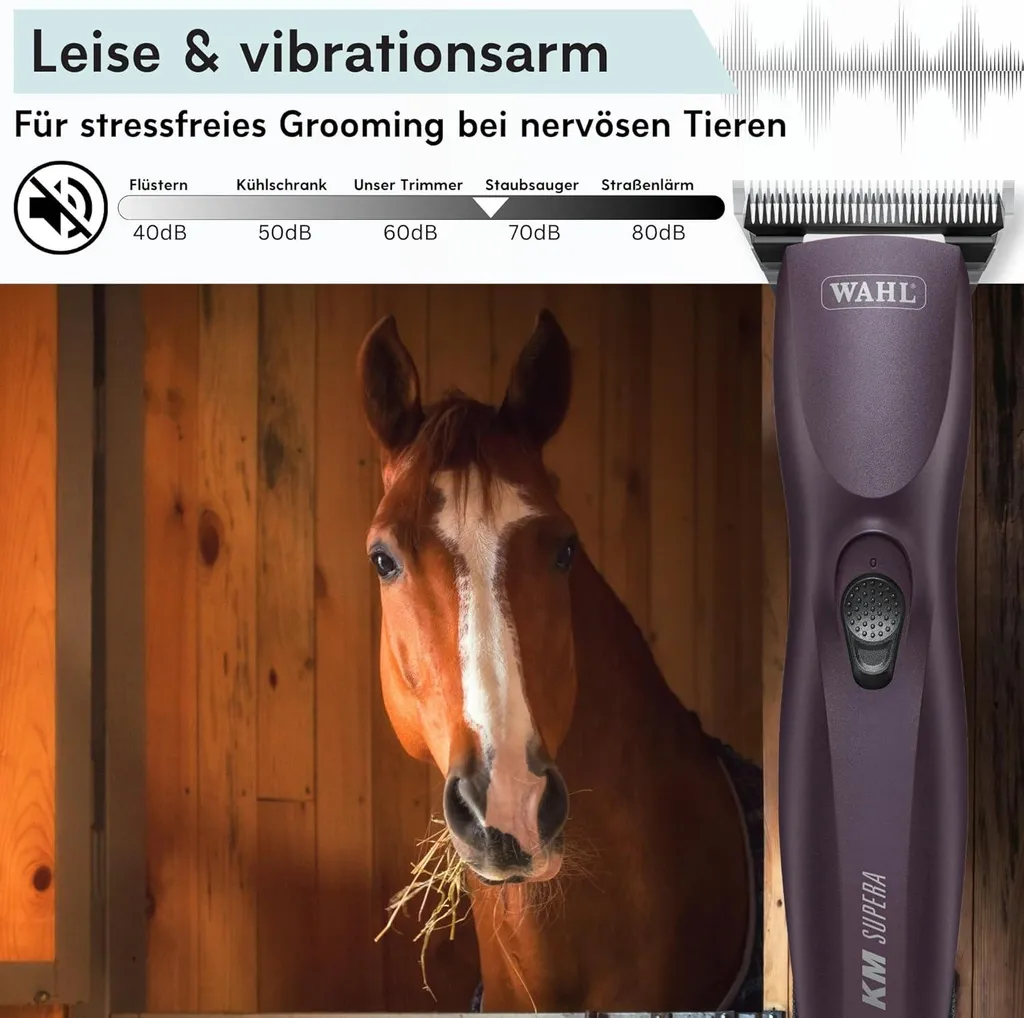 Tondeuse Wahl KM Supera pour Chevaux Difficiles avec 2 Batteries sans Fil - 4