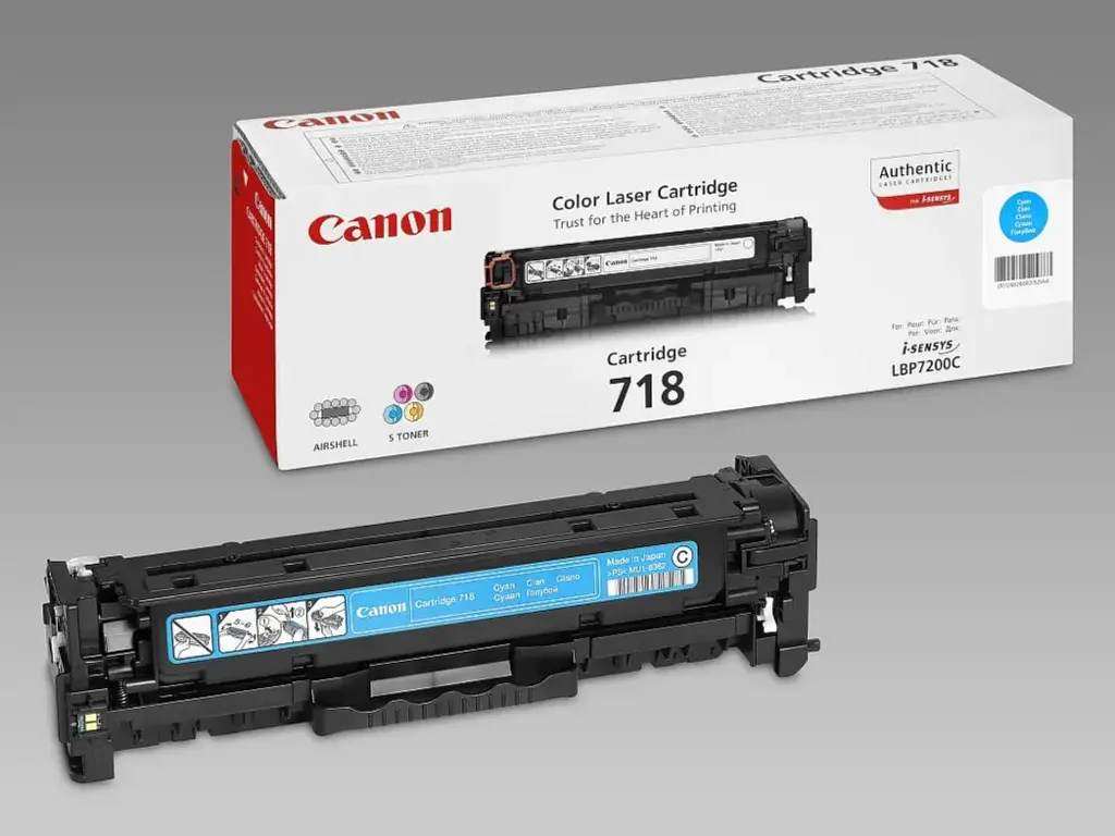 Fini les Traces : Toner Canon 718 Cyan d'Origine 2661B002 Qualité Pro