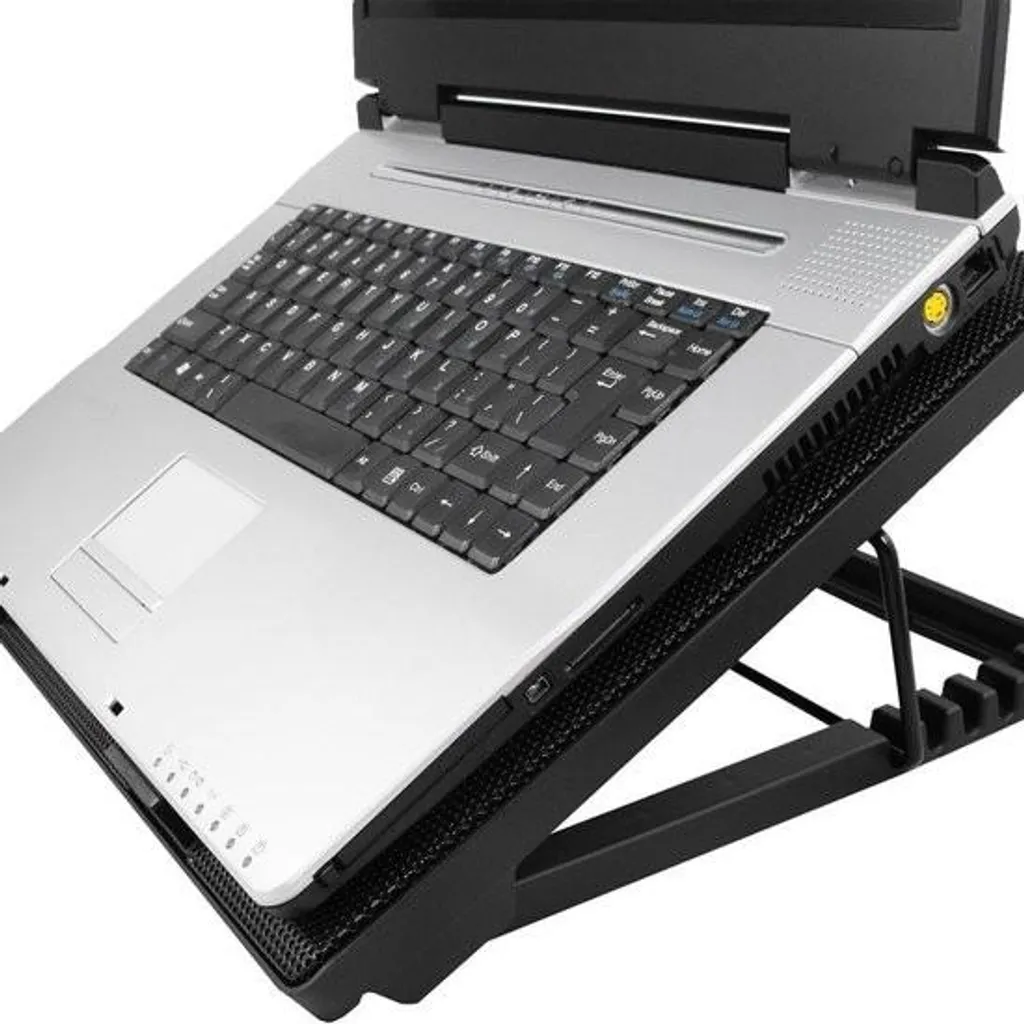 Refroidisseur Silencieux à 5 Ventilateurs - Socle Réglable pour PC Portable 17" - 5