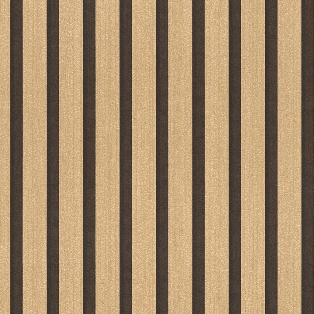 Streifen Tapete Metallic Gold Schwarz - Vlies Tapete glänzend - Mustertapete modern (KG-175856)