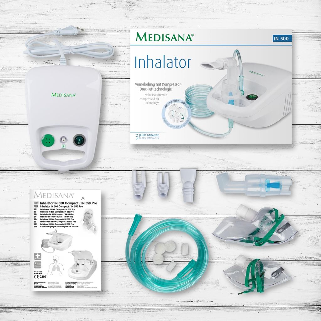 Inhalátor Medisana IN 500 19,5x13,5x9,2 cm biely 54520 Obrázok produktu 21