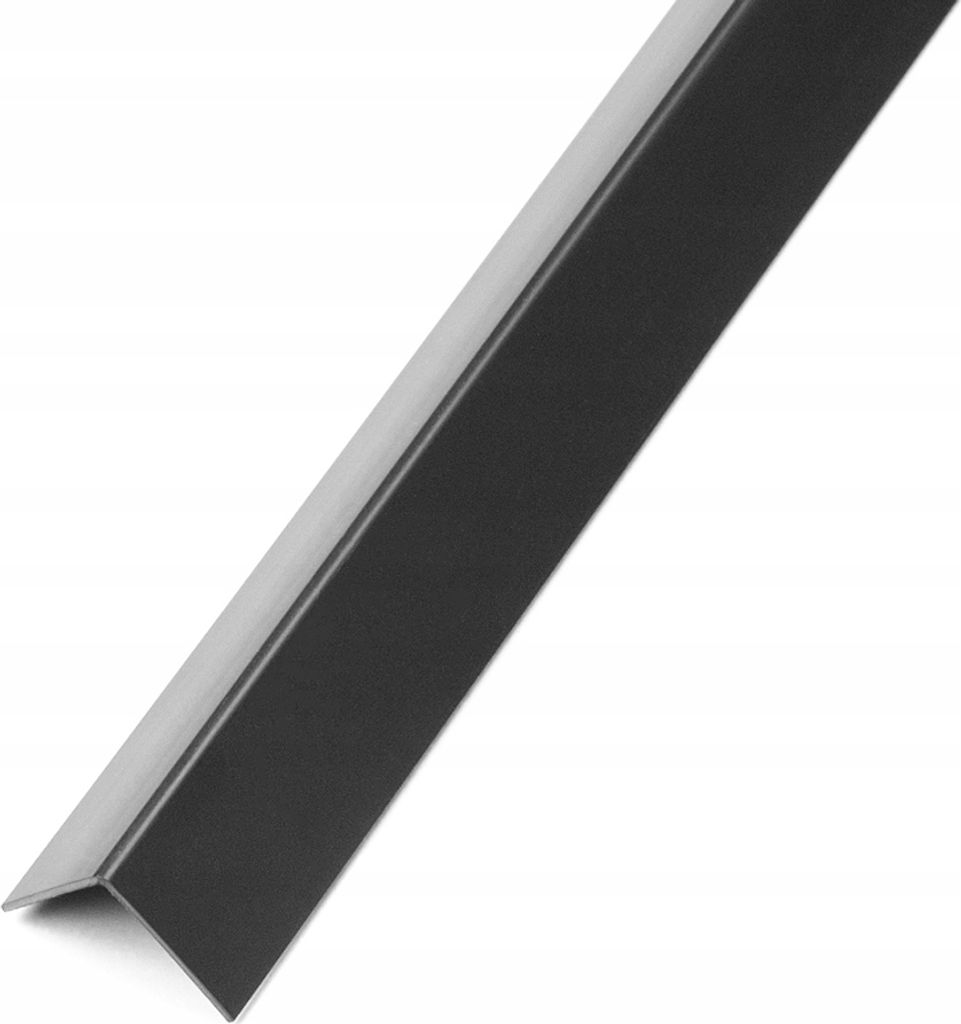 DQ-PP WINKELPROFIL | 20x20mm | 2m | schwarz | PVC | Kunststoff Winkelleiste | Außenecke Kantenschutz Wand L Profil Eckprofil