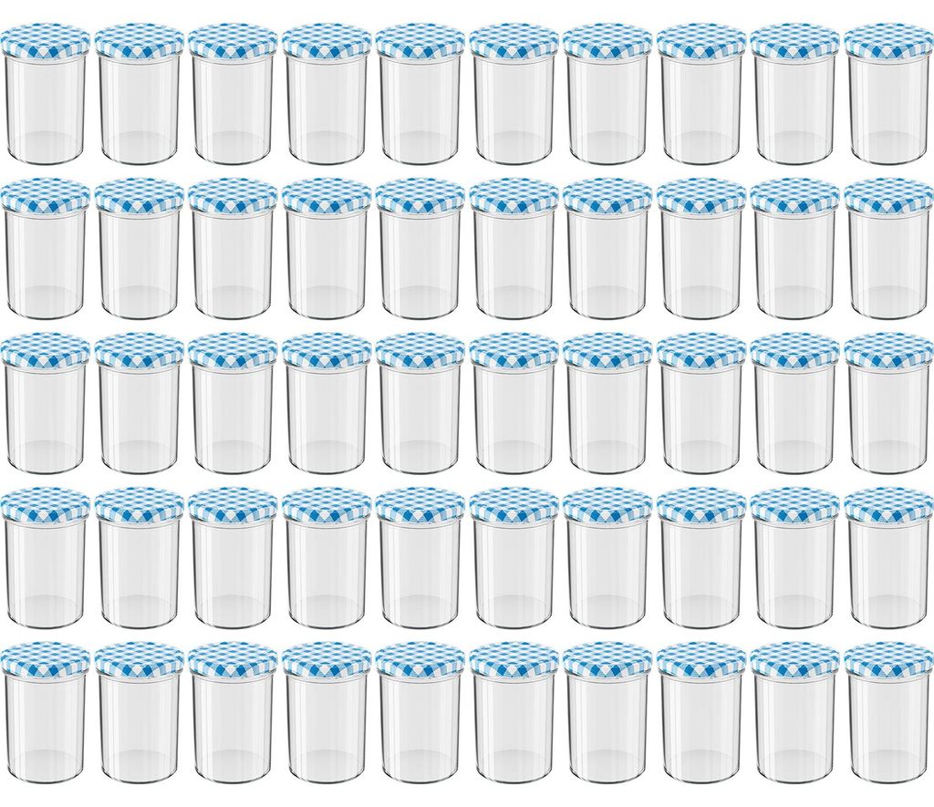 WELLGRO Einmachgläser mit Schraubdeckel - 435 ml, 8,5 x 12 Produktbild 