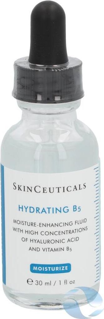 A bottle of SkinCeuticals Hydrating B5 Fluid with a dropper.