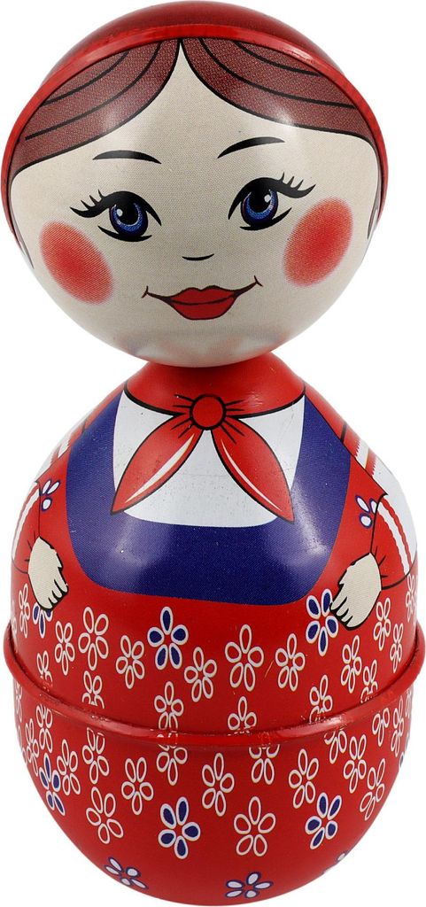 Blechspielzeug Stehaufmännchen Matroschka Figur Wackelfigur