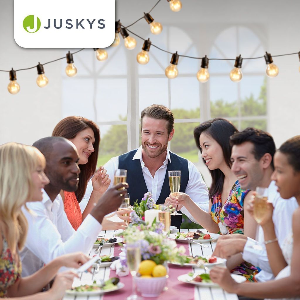 Juskys Partyzelt 3x6 m Weiß mit Dach & Seitenwänden - 18 m² Produktbild 7