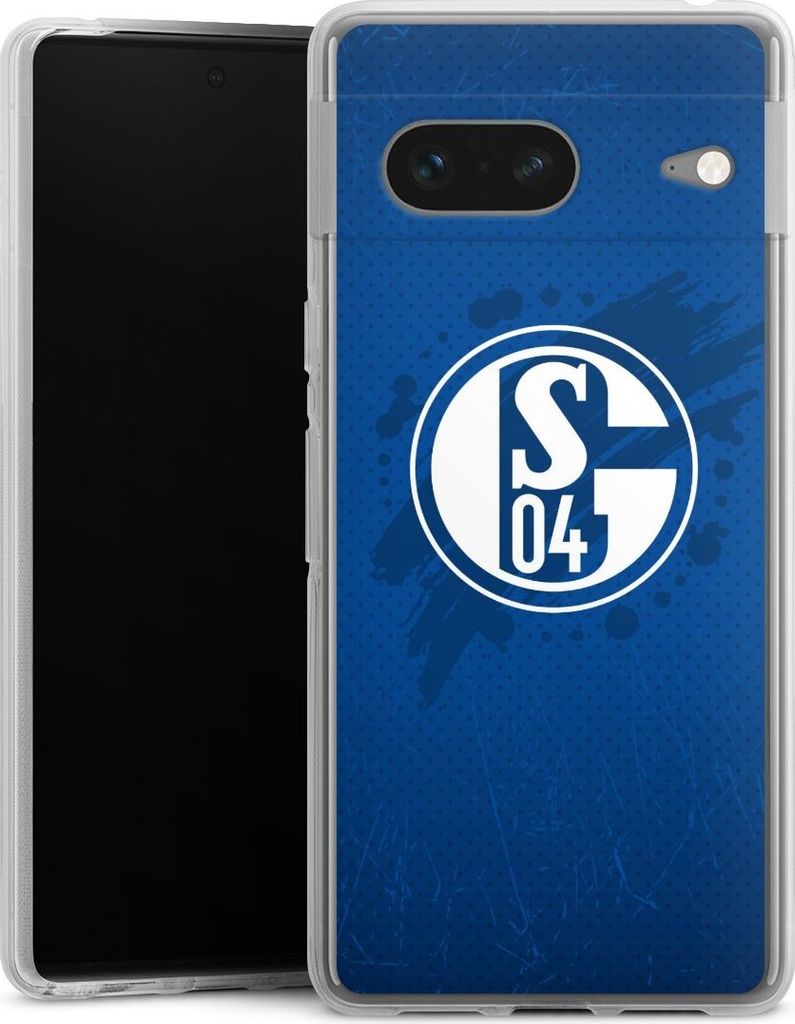 DeinDesign Handyhülle für Google Pixel 7 Silikon Hülle Case Smartphone Schutzhülle Bundesliga FC Schalke 04 Offizielles Lizenzprodukt