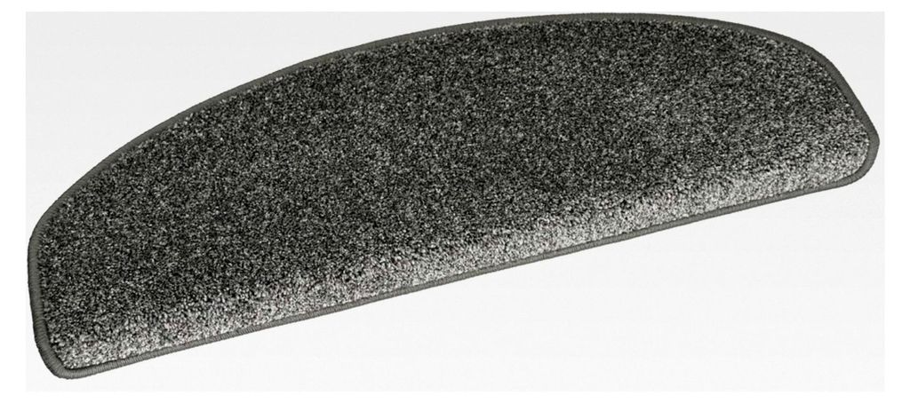 Halbrunde Stufenmatten/Treppenschoner Madrid 65x23cm (Grau)