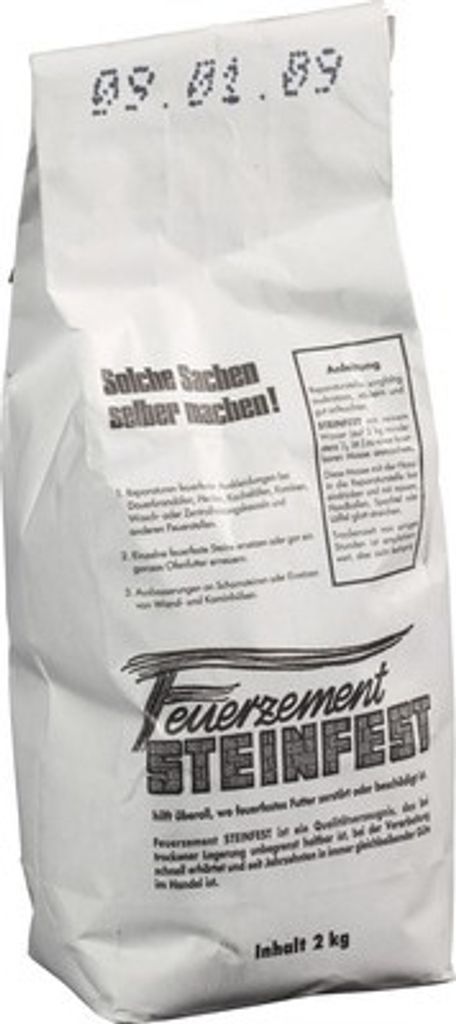STEINFEST Feuerfester Zement 2 kg, hitzebeständig bis Produktbild 