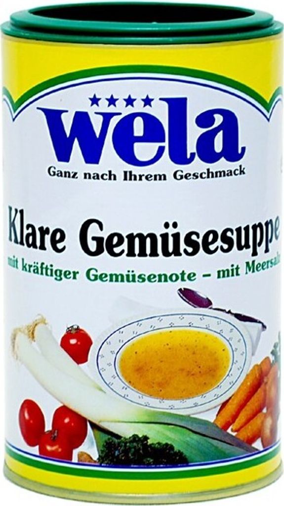 WELA - Klare Gemüsesuppe mit kräftiger Gemüsenote und Produktbild 