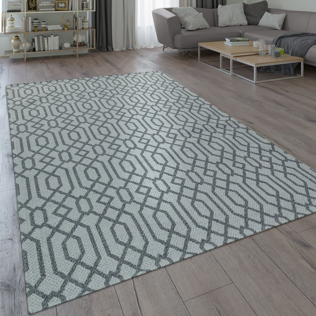 Teppich Wohnzimmer Skandinavischer Stil Modern Grau Beige Grösse 200x280 cm