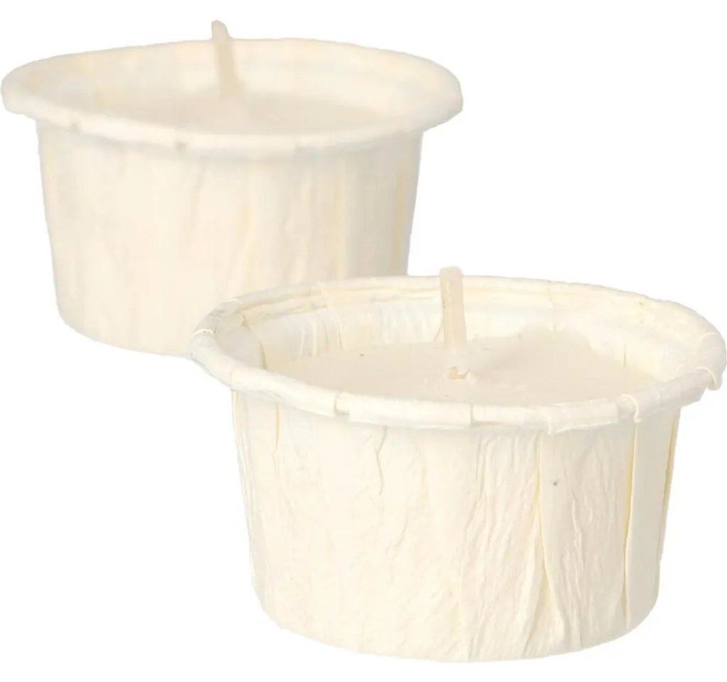 Bougies à réchaud anti-coulure 42 mm blanc lot 50 pièces haute qualité