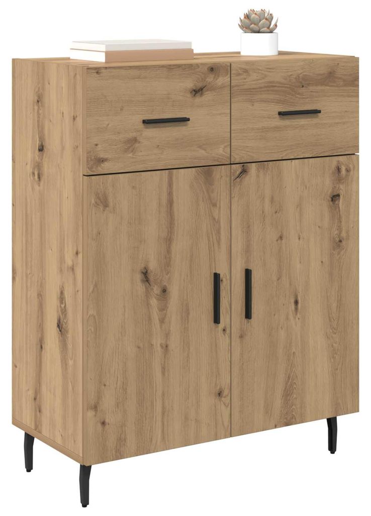 vidaXL Artisan dubový příborník 69,5 x 34 x 90 cm materiál Obrázek produktu 