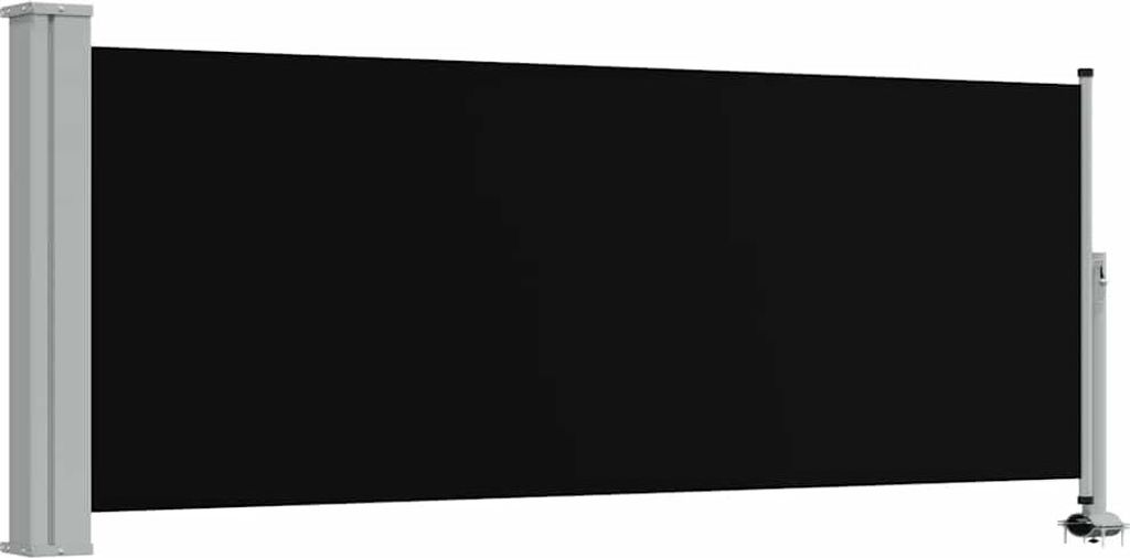 vidaXL Tenda laterale estensibile 100 x 300 cm nero Immagine del prodotto 
