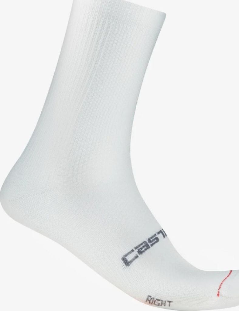 CASTELLI Klassische Fahrradsocken - ESPRESSO 18 - Weiß L-XL Produktbild 