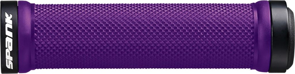 Spank Lock-On grip Spoon w/ two alloy endrings (full color) purple