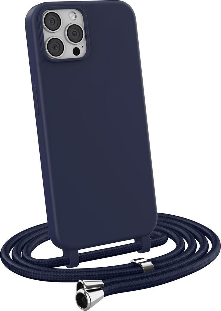 MyGadget Handykette für Apple iPhone 12 Pro Max TPU Hülle mit Band - Handyhülle mit Handyband zum Umhängen Kordel Schnur Case Schutzhülle - Du...