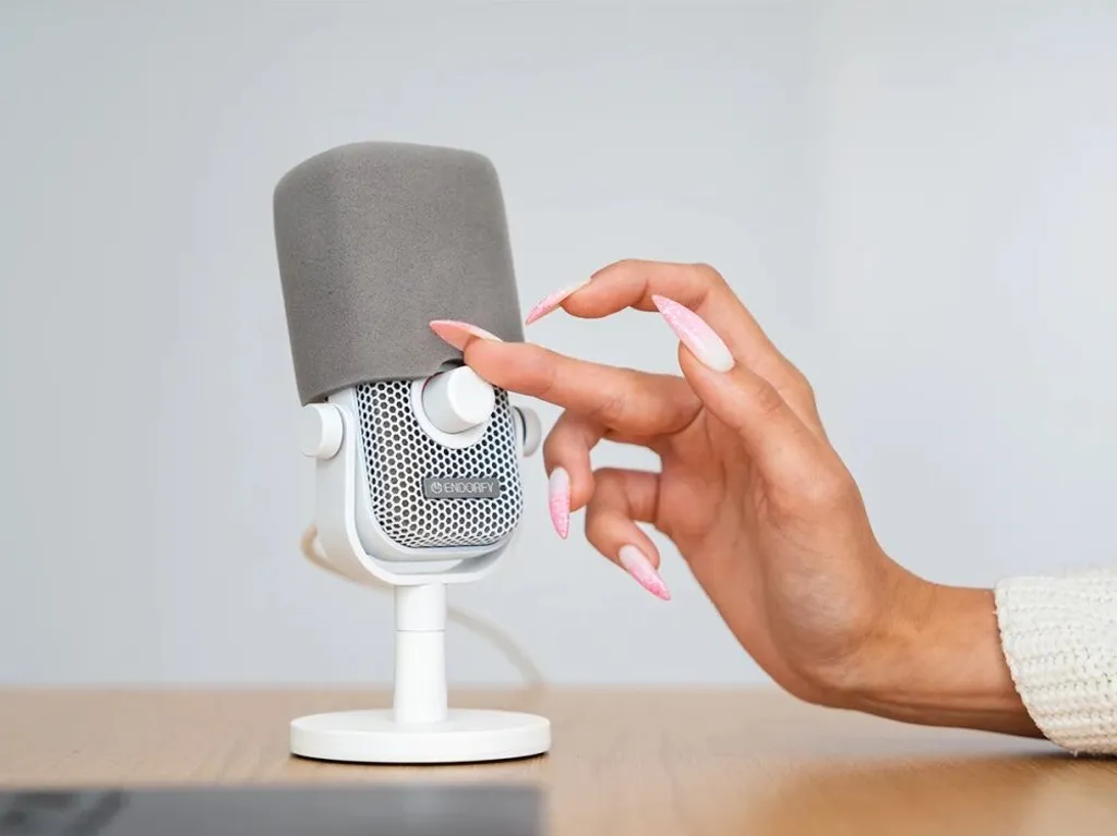 Micro pour Télétravail et Visioconférence Endorphs Solum Voice S Onyx White - 21