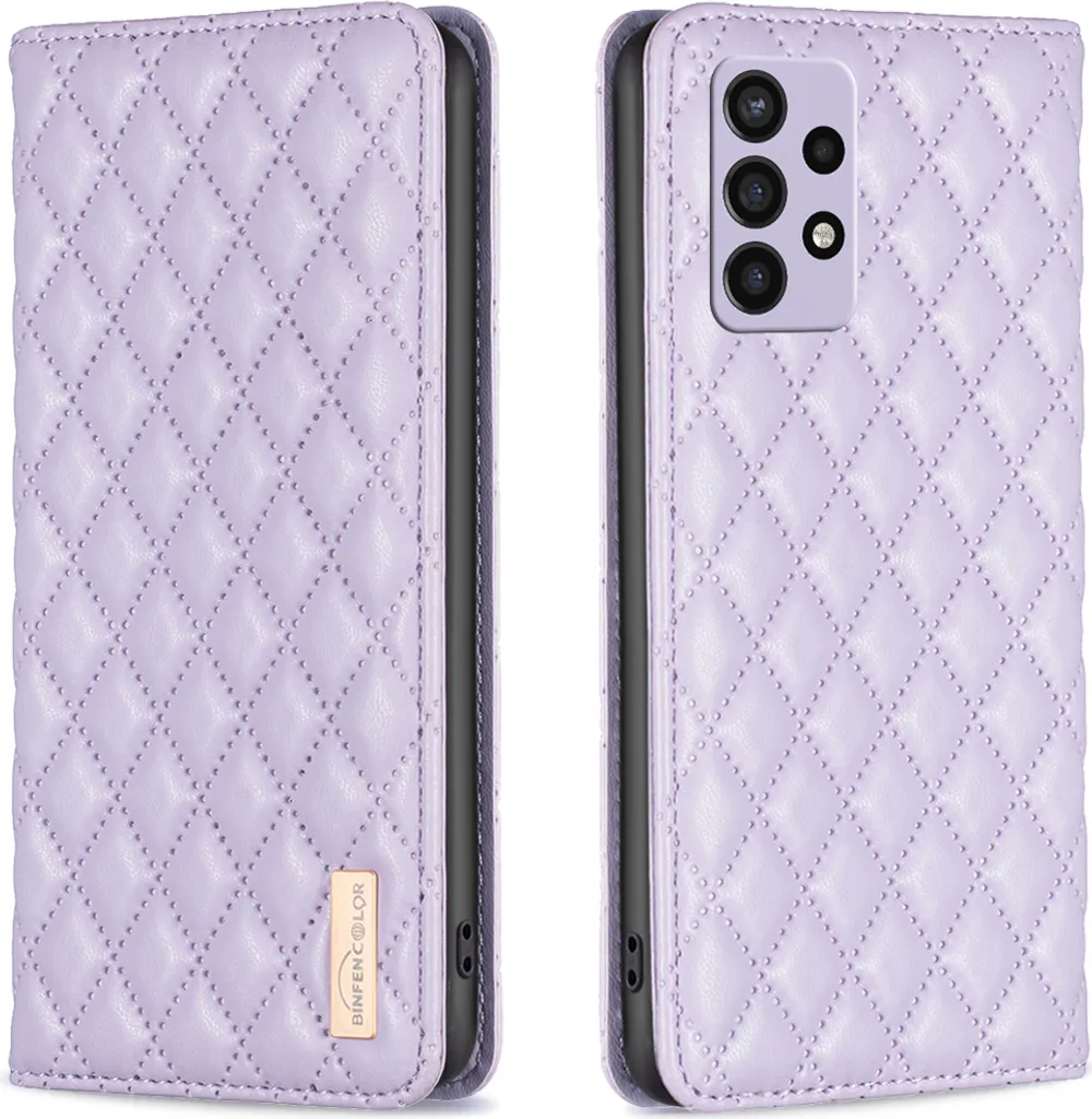 Custodia Galaxy A72, elegante custodia in pelle flip portacarte con supporto per Samsung Galaxy A72 5G / A72 4G Purple