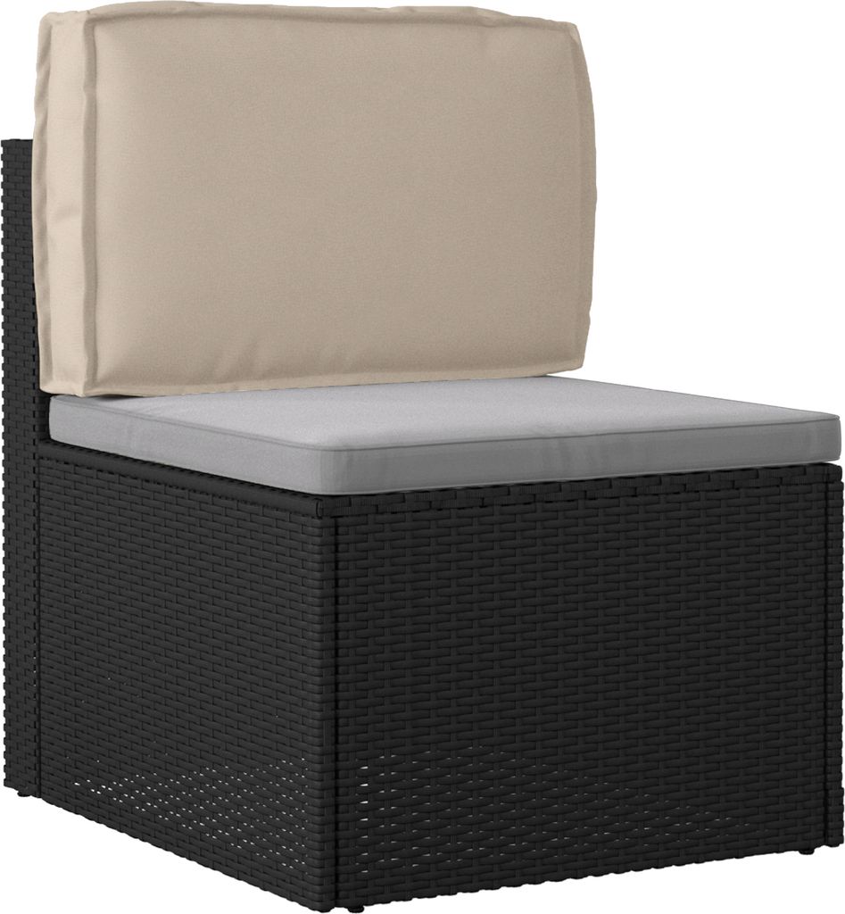 Eleganten-Stil Palettenkissen für Rückenlehne Taupe 60x40x12 cm Oxford- Stoff - Gartenmöbelauflagen DE44593