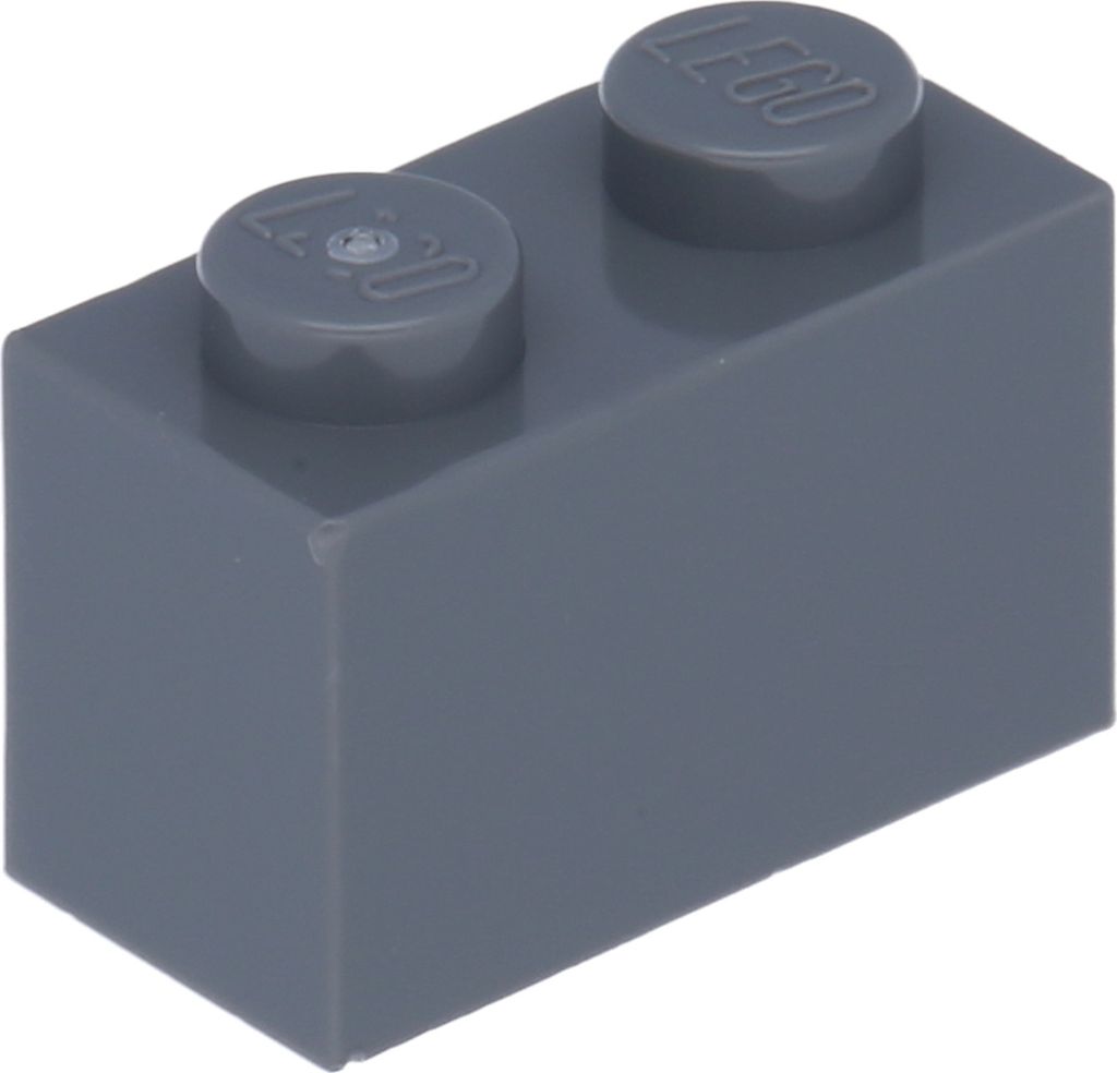 Lego 50 Stück 3004 Stein Brick 1x2 Part Basic Steine 50 Dunkles Bläuliches Grau