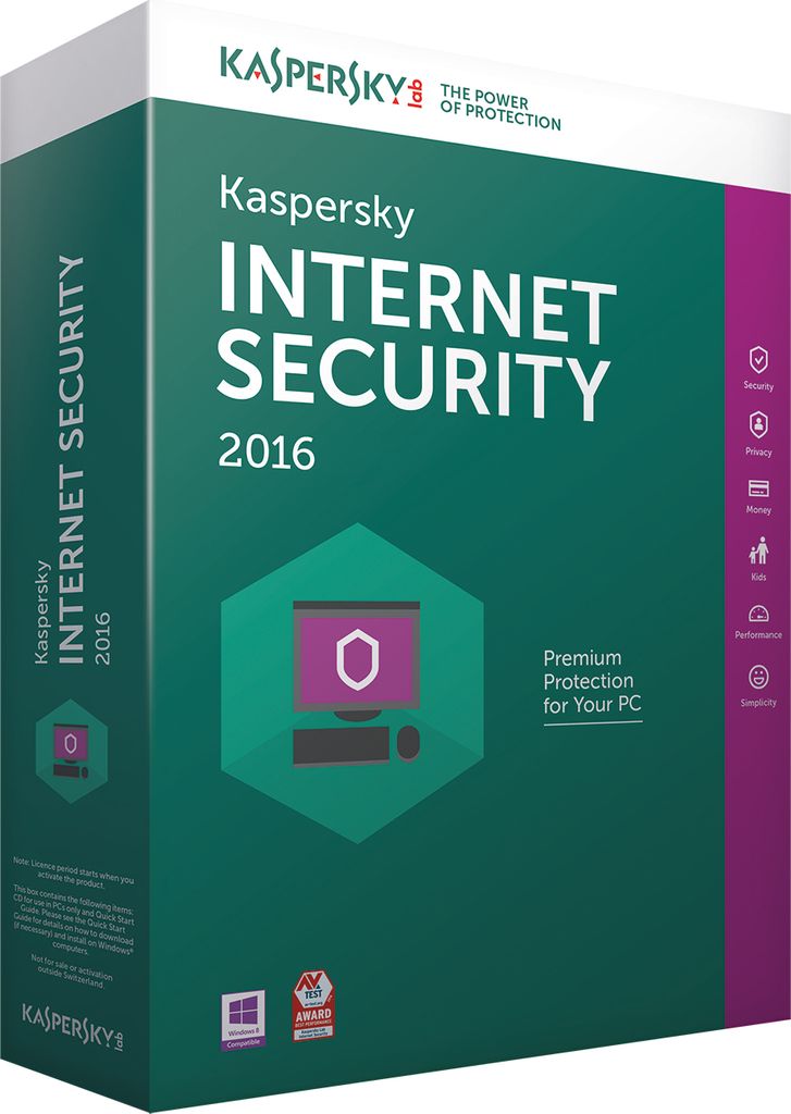 Kaspersky Internet Security 2016 Upgrade Produktbild 