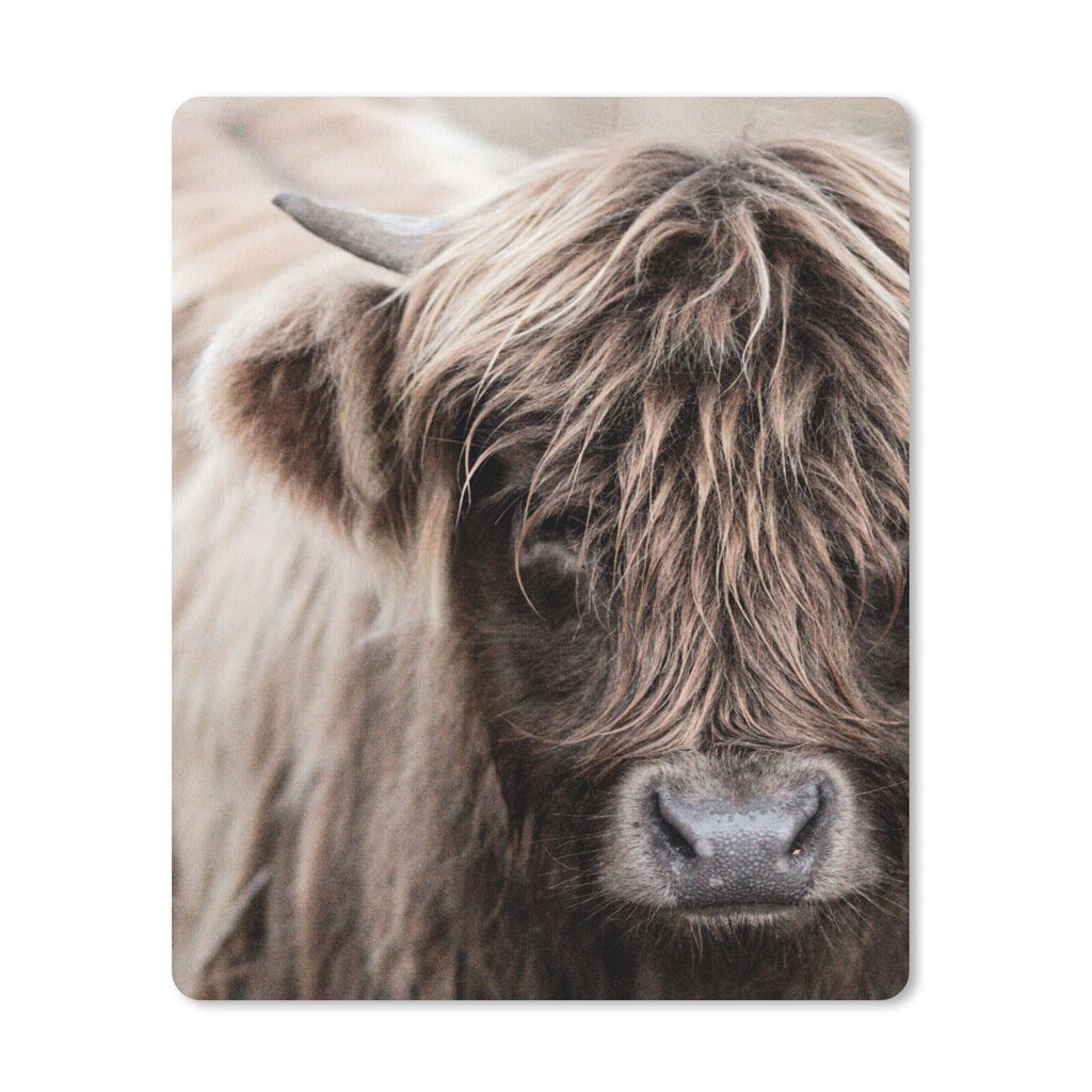 MuchoWow® Mauspad Mousepad Schottischer Highlander - Tier - Produktbild 
