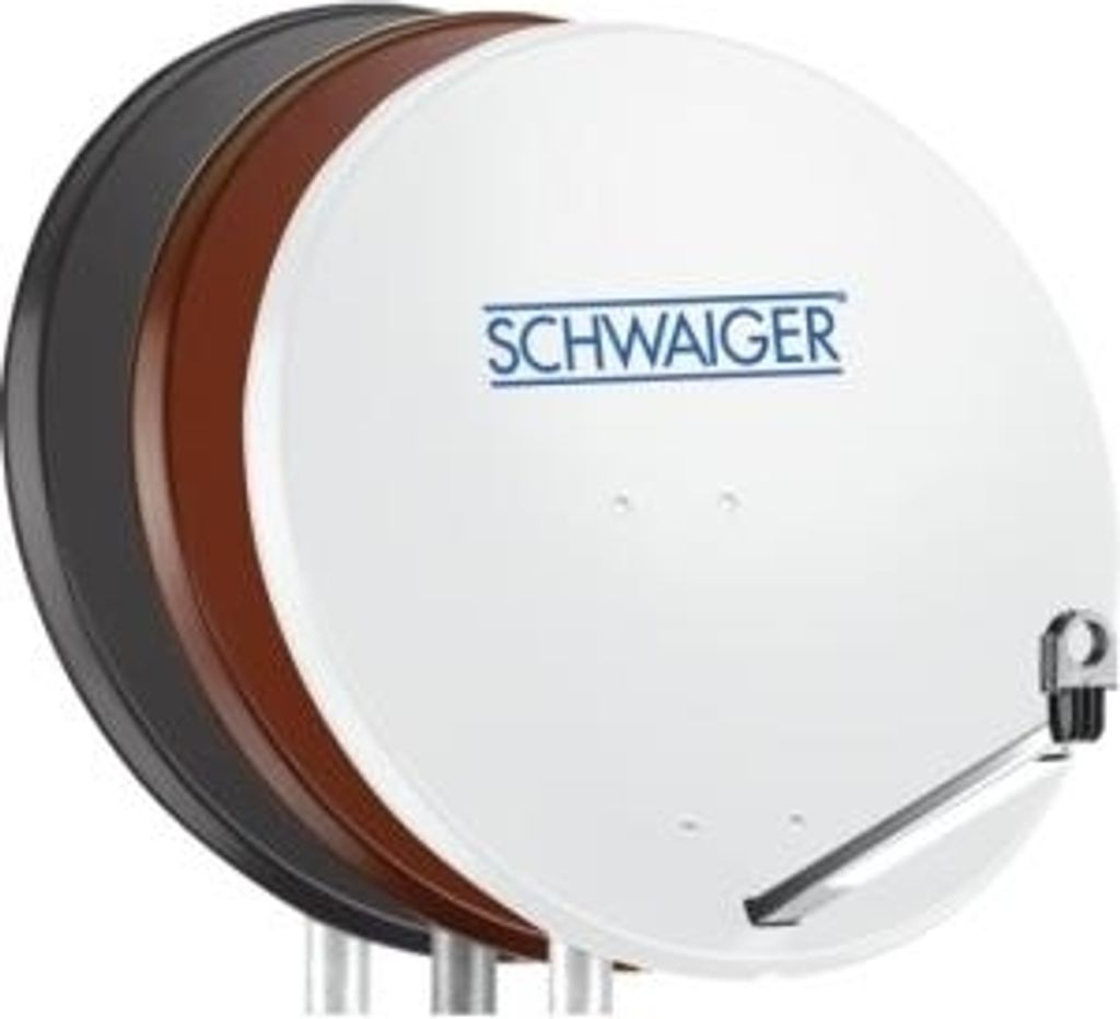 Satellitenschüssel Stahl Hellgrau/Rot/Anthrazit 75 cm, Produktbild 