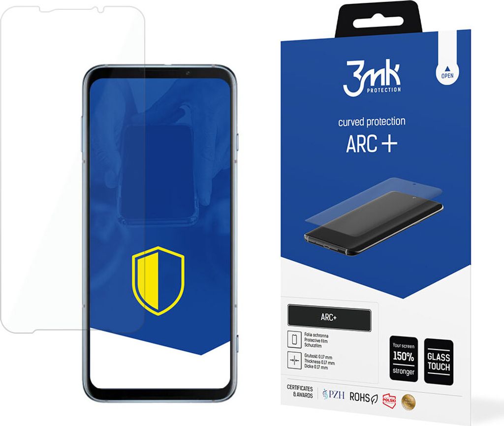 3mk Display Schutzfolie ARC+ für Xiaomi Black Shark 3S 0,17mm Self-Heal