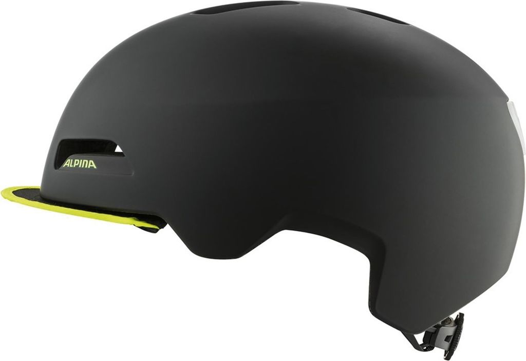 ALPINA City-Helm Brooklyn schwarz/neongelb matt