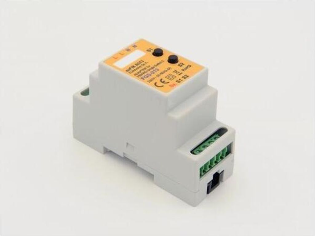 euFIX S213 DIN Adapter mit Button für FIBARO Single Switch