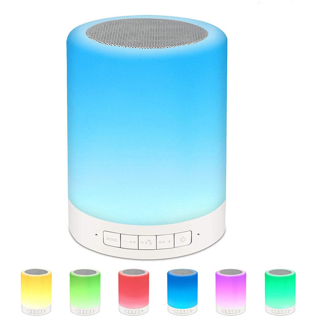 RGB LED Tisch Beleuchtung Touch Lautsprecher Radio Leuchte Bluetooth AUX-In Akku 
