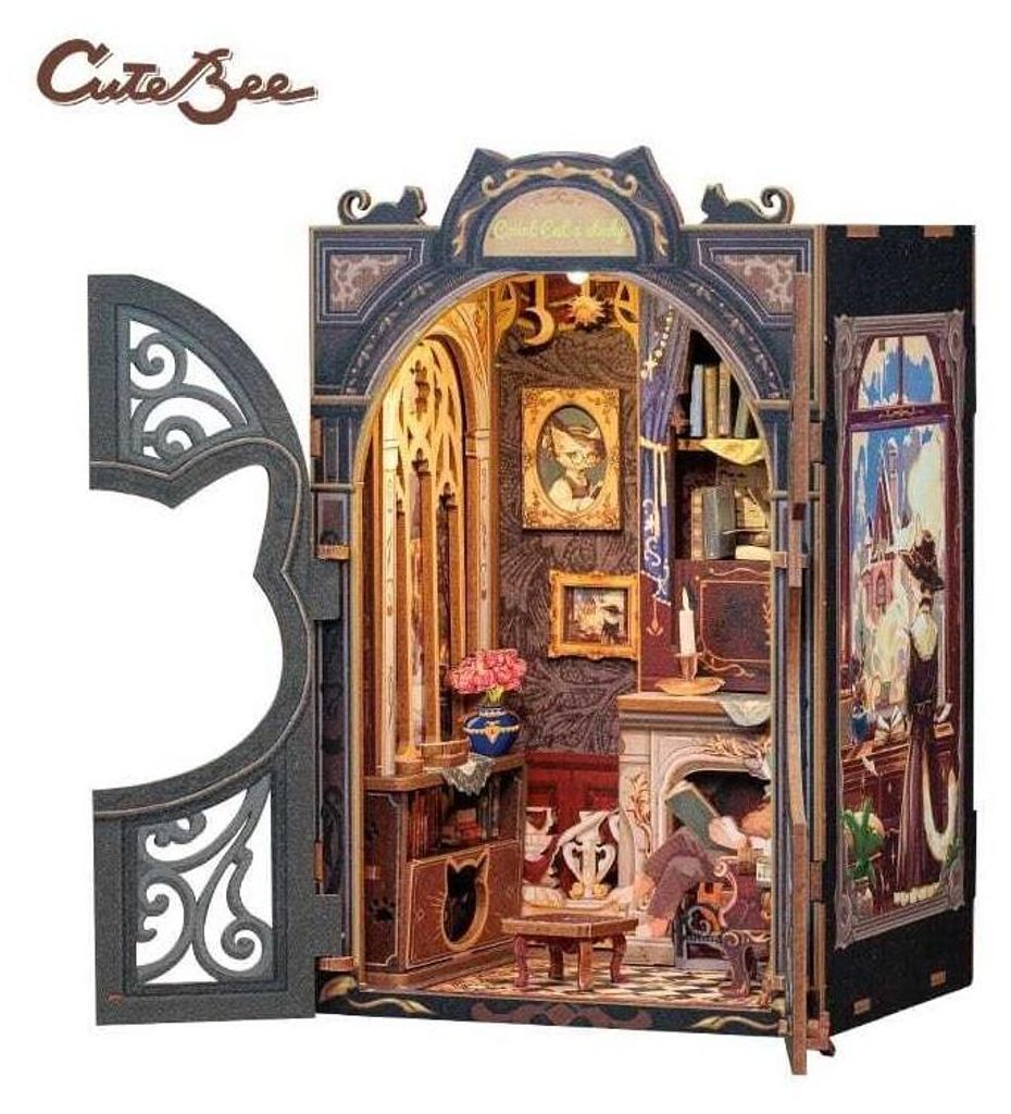 Book Nook Count Cat´s Study 17 x 12 cm Produktbild 