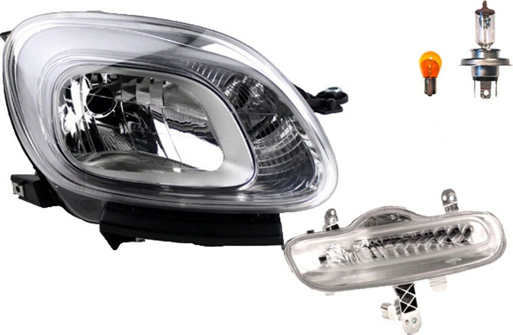 Johns, Scheinwerfer passend für Fiat Panda 312 02/12- 11/20 Rechts Leuchtmittel Blinker 51843644 0000051843644 51842914 0000051842914