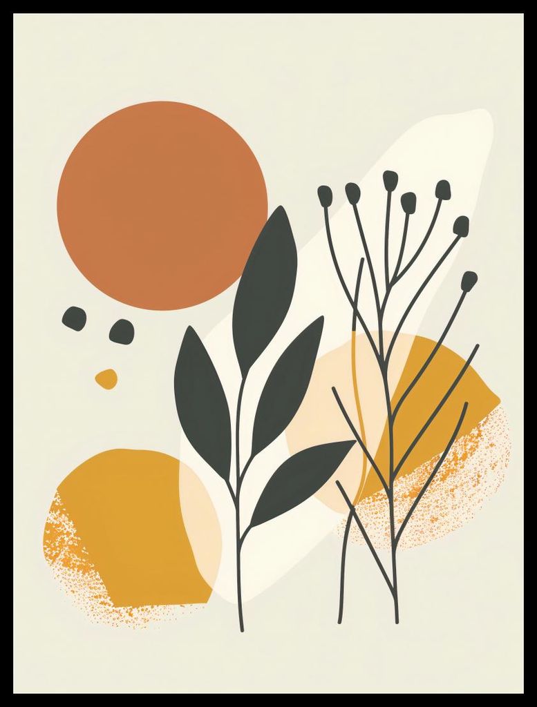 Plakat 75x100cm Botanischer Druck