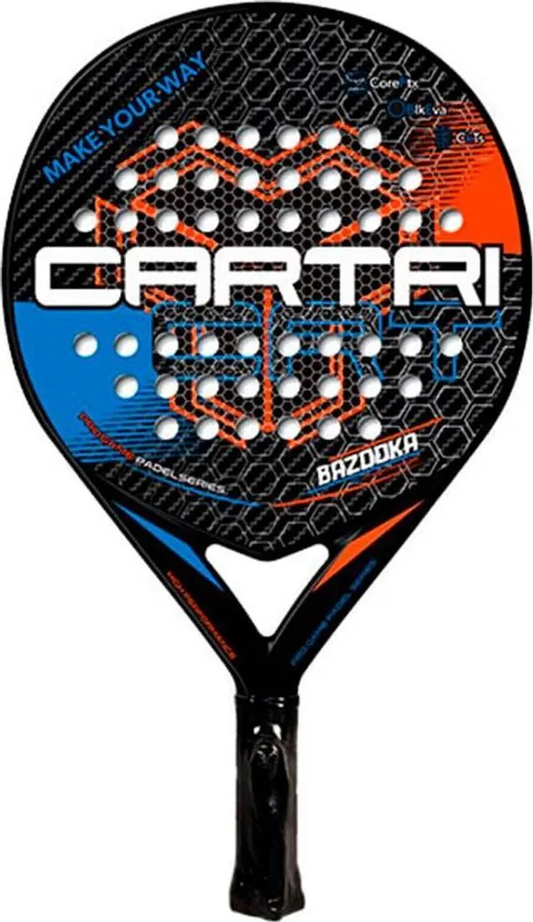 Pala de padel Cartri Bazooka 2021 de forme ronde pour joueurs polyvalents