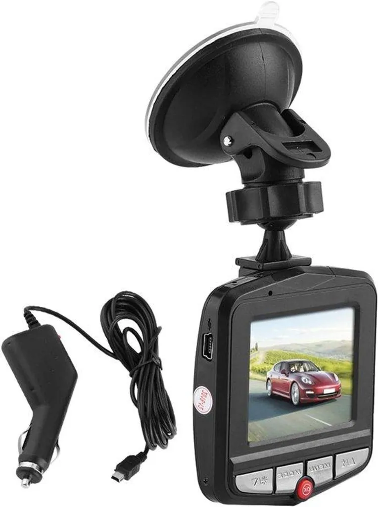 Caméra embarquée Full HD 1080p en ABS Noir avec écran LCD 2,2 pouces