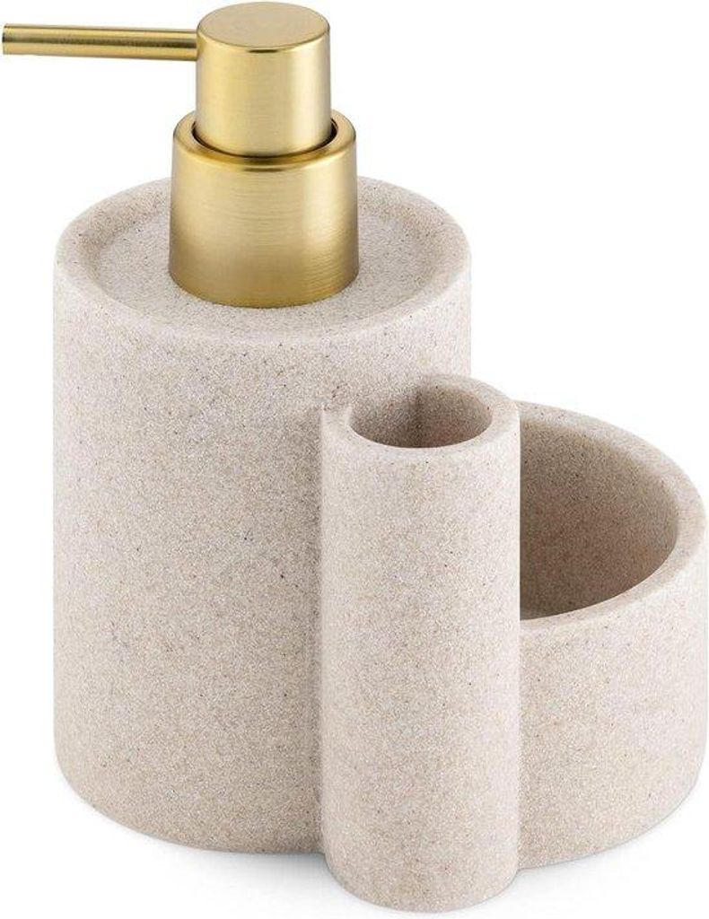 Badkamer organisator für Spülborstel und -sponges - Metallischer Dispenser für Seife - Gegenstand für Abfluss - Badzubehör aus Metall.