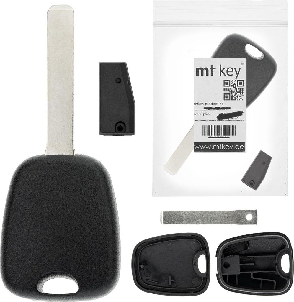MT-KEY Auto Zünd Schlüssel Rohling VA2 + ID46 Transponder Produktbild 