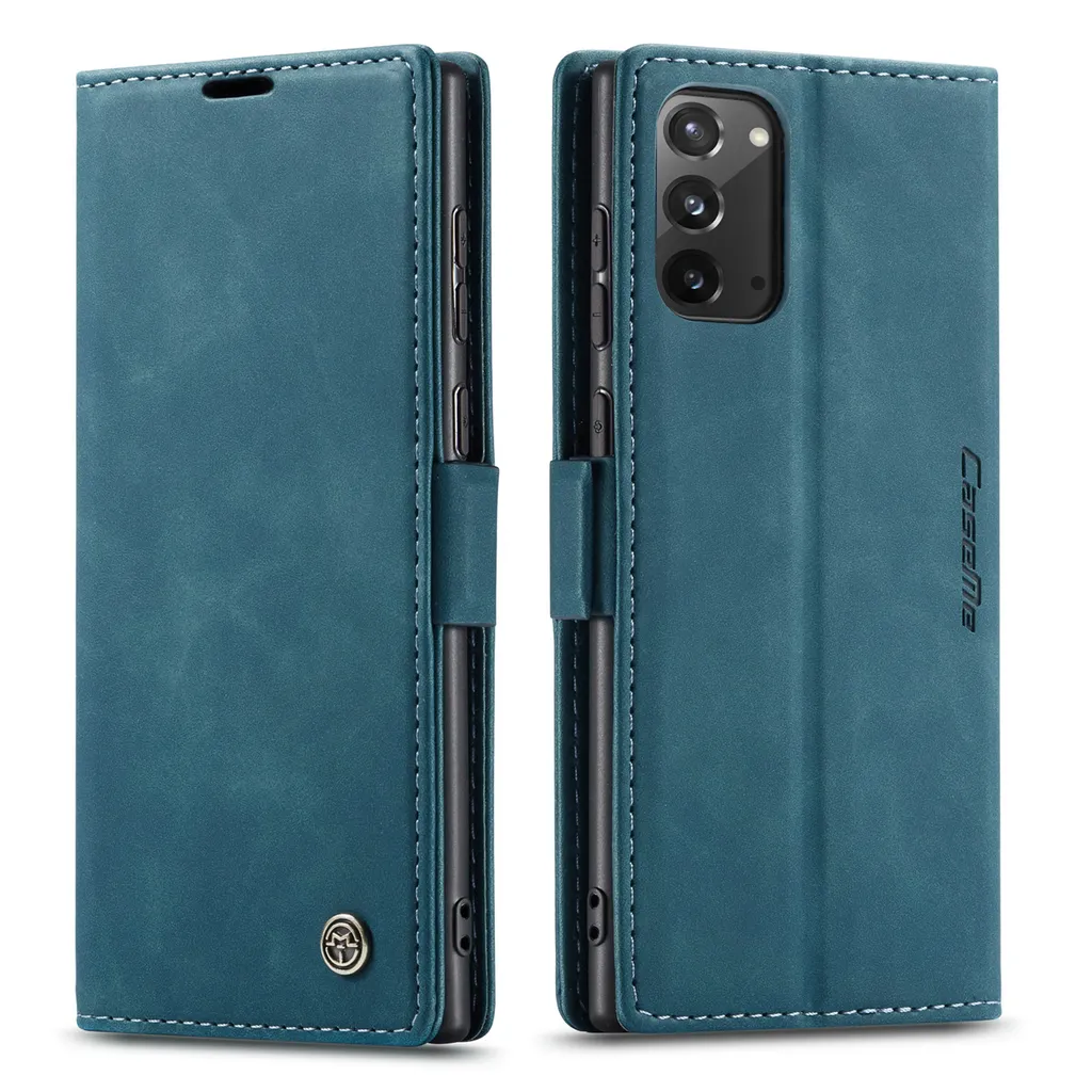 Cover Portafoglio Galaxy Note 20 Blu - Custodia Business con Porta Carte