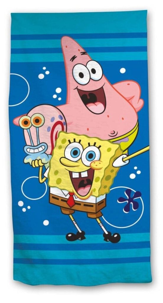 Aymax Spongebob Blau Badetuch 70 x 140 cm Produktbild 
