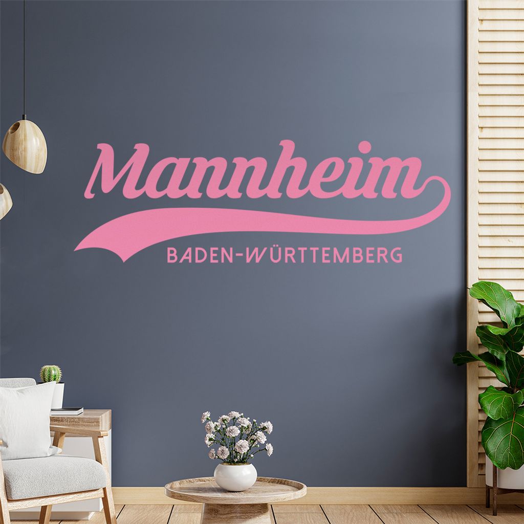 Mannheim Baden-Württemberg Wandtattoo Wandaufkleber Wall Sticker - Dekoration, Küche, Wohnzimmer, Schlafzimmer, Badezimmer