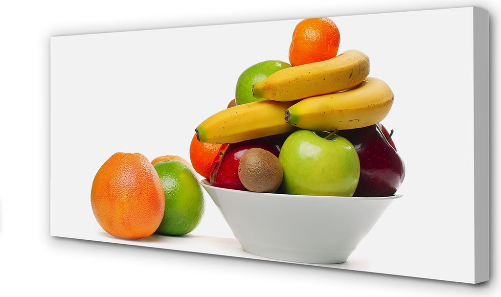 Leinwandbild 120x60 Wandkunst Obst in eine Schüssel geben