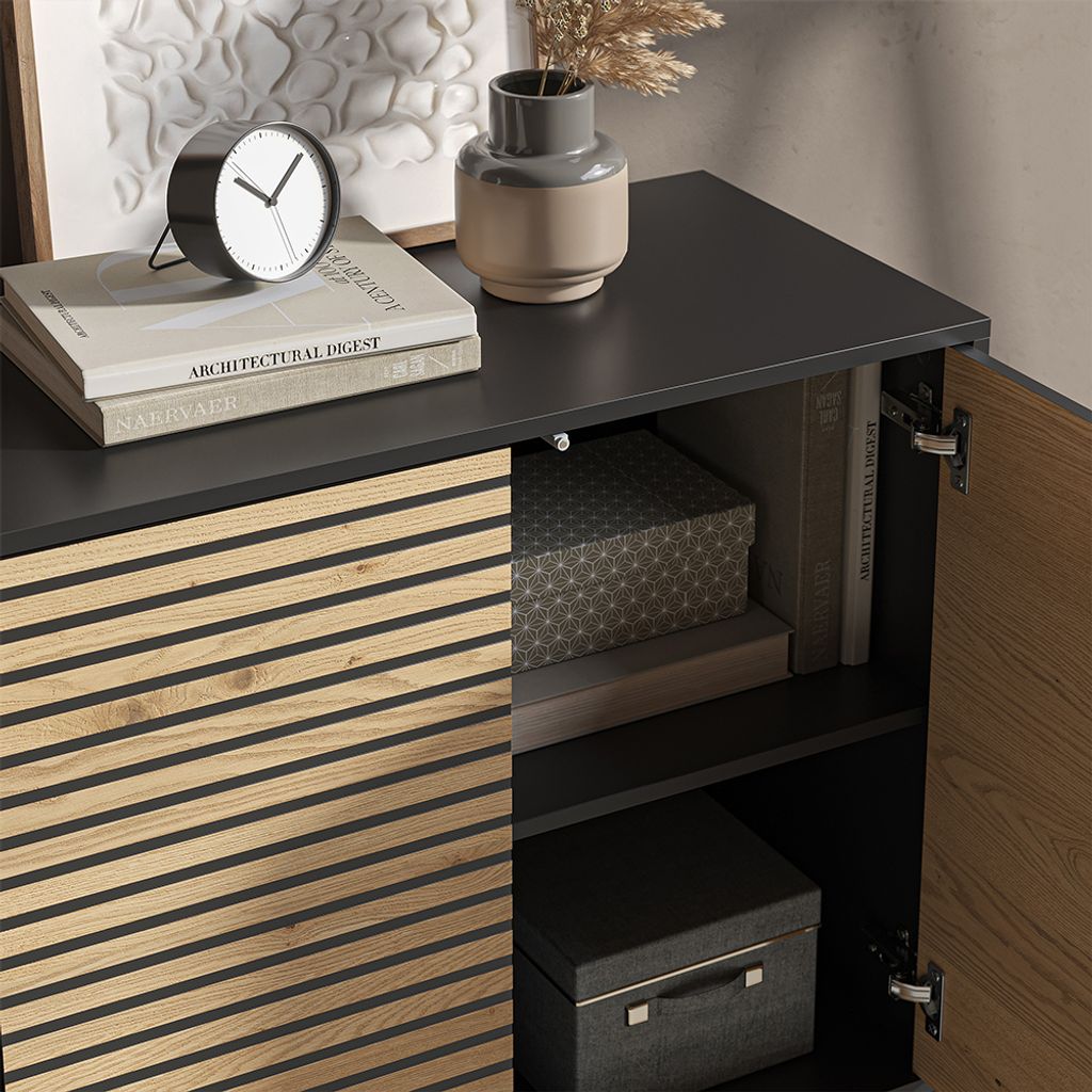 Vicco Kommode Eliza, 80 x 81.2 cm mit 2 Türen, Produktbild 