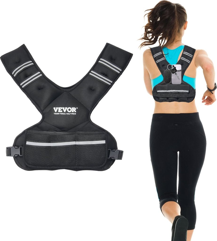 Gewichtsweste Laufweste Trainingsweste Gewichte Einstellbar 9–14,5kg