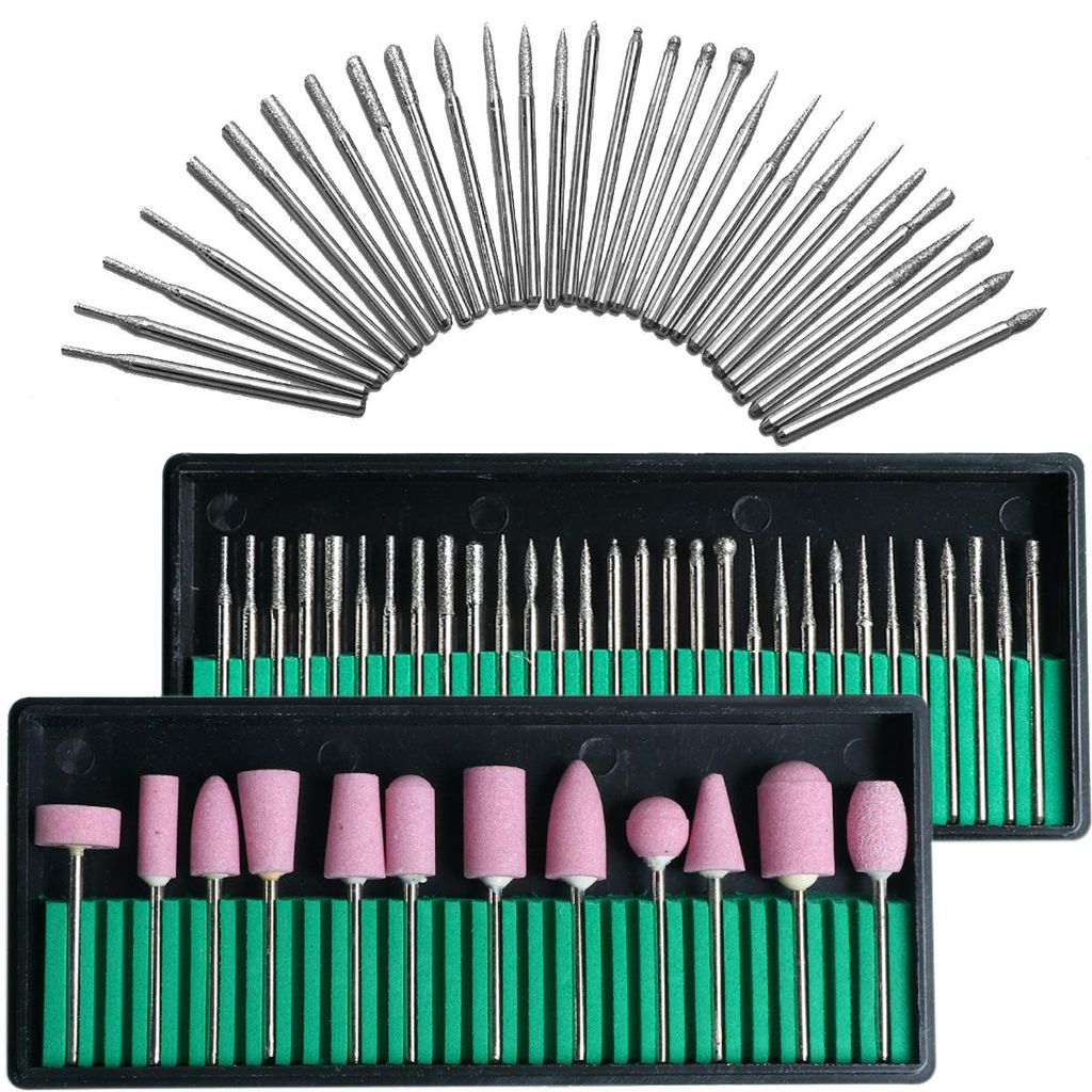 54 Stück Bits für Nagelfräser Maniküre Bits Professioneller Produktbild 