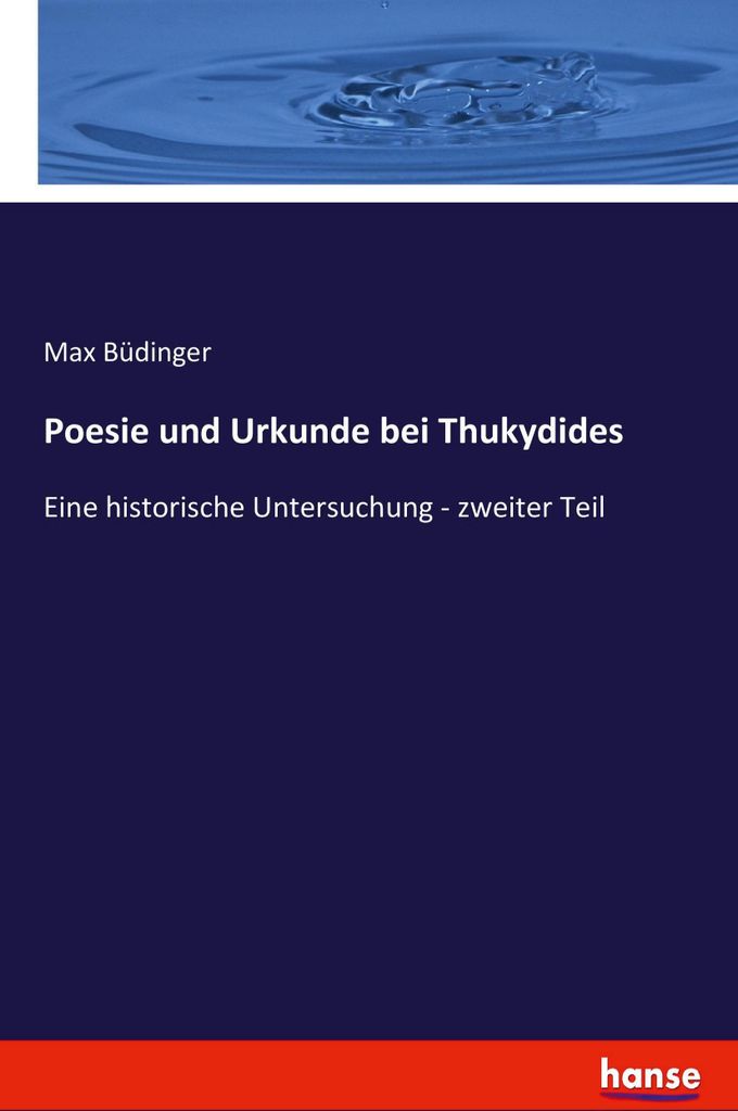 Poesie und Urkunde bei Thukydides