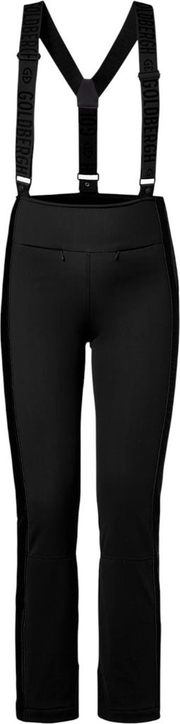 GOLDBERGH High End Damen Softshell Ski Latzhose mit abnehmbaren Trägern black 38