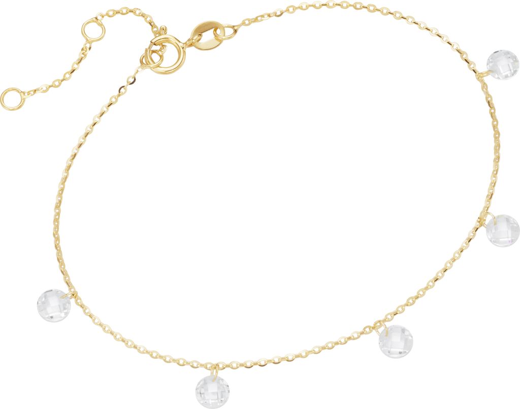 Armband Luigi Merano mit Zirkonia Steinen, Gold 375 Gold 19 cm